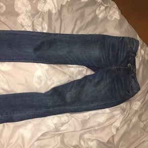 High rise skinny jeans